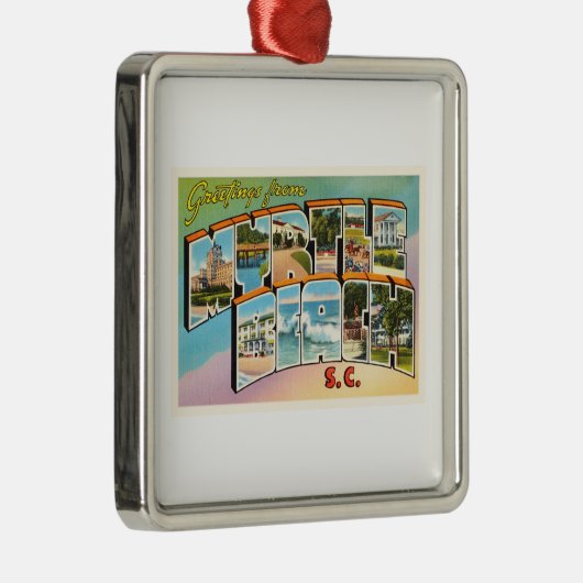 Myrtle Beach South Carolina SC  Briefkaart- Metalen Ornament (Rechts)
