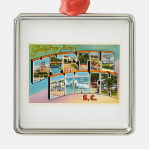 Myrtle Beach South Carolina SC  Briefkaart- Metalen Ornament