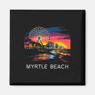 Myrtle Beach South Carolina Shirt Skywheel Ocean R Magneet