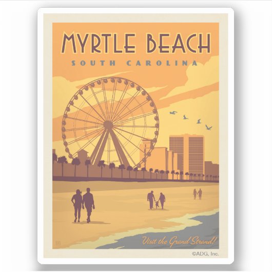 Myrtle Beach | South Carolina Sticker (Voorkant)