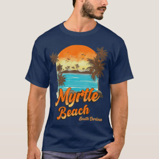 Myrtle Beach South Carolina Summer Vacation Palm T-shirt