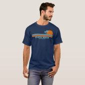Myrtle Beach South Carolina Sun Palm Trees T-shirt (Voorkant volledig)