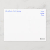 Myrtle Beach South Carolina Sunrise Briefkaart (Achterkant)