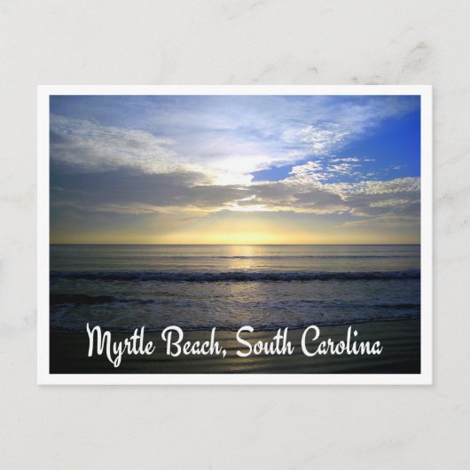 Myrtle Beach South Carolina Sunrise Briefkaart (Voorkant)