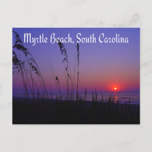 Myrtle Beach South Carolina Sunrise Briefkaart (Voorkant)