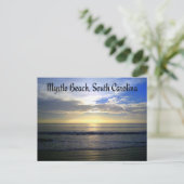 Myrtle Beach South Carolina Sunrise Briefkaart (Staand voorkant)
