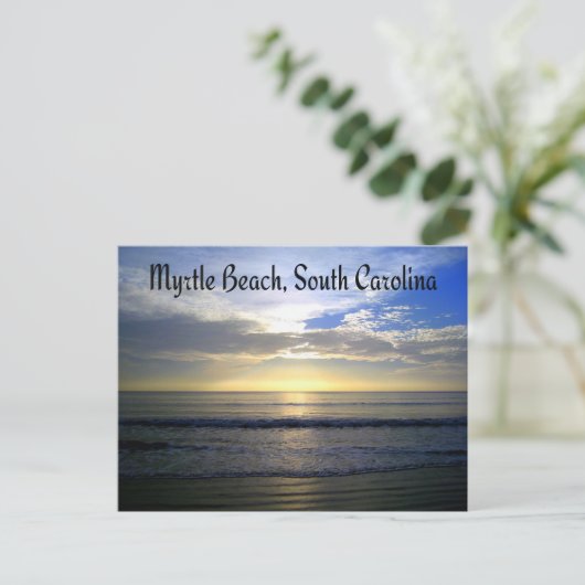 Myrtle Beach South Carolina Sunrise Briefkaart (Staand voorkant)