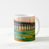 Myrtle Beach, South Carolina Sunset bij de Pier Koffiemok (Voorkant rechts)