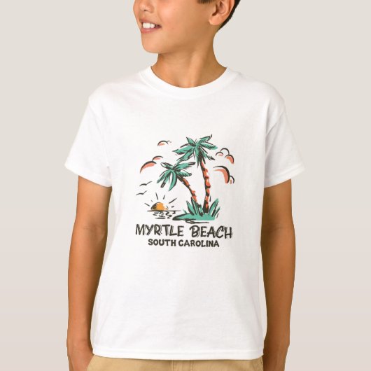 Myrtle Beach - South Carolina - Sunset T-shirt (Voorkant)