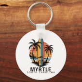 Myrtle Beach South Carolina Surfen Surfer _1 Sleutelhanger (Voorkant)
