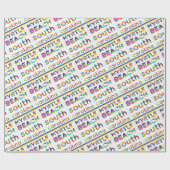 Myrtle Beach, South Carolina. Tekstpatroon kleur Cadeaupapier (Vlak)