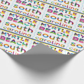 Myrtle Beach, South Carolina. Tekstpatroon kleur Cadeaupapier (Hoek)