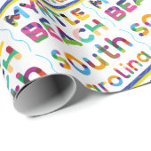 Myrtle Beach, South Carolina. Tekstpatroon kleur Cadeaupapier (Rol Hoek)