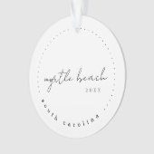 Myrtle Beach South Carolina Travel USA Simple Ornament (voorkant)