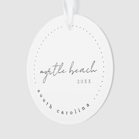 Myrtle Beach South Carolina Travel USA Simple Ornament (voorkant)