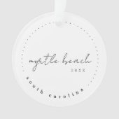 Myrtle Beach South Carolina Travel USA Simple Ornament (voorkant)