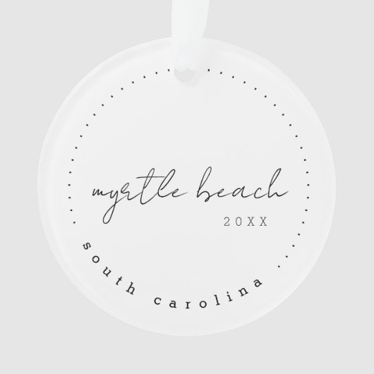 Myrtle Beach South Carolina Travel USA Simple Ornament (voorkant)