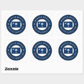 Myrtle Beach South Carolina Vierkante Sticker (Vel)