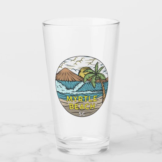 Myrtle Beach South Carolina Vintage Glas (Voorkant)