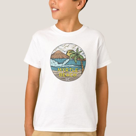 Myrtle Beach South Carolina Vintage T-shirt (Voorkant)
