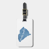 Myrtle Beach South Carolina Wood Grain Bagagelabel (Voorkant verticaal)