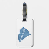 Myrtle Beach South Carolina Wood Grain Bagagelabel (Achterkant verticaal)