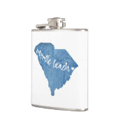 Myrtle Beach South Carolina Wood Grain Heupfles (Links)