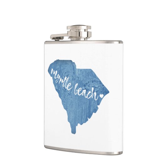 Myrtle Beach South Carolina Wood Grain Heupfles (Links)