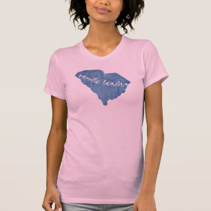 Myrtle Beach South Carolina Wood Grain T-shirt