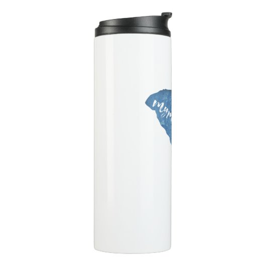 Myrtle Beach South Carolina Wood Grain Thermosbeker (Gedraaid links)