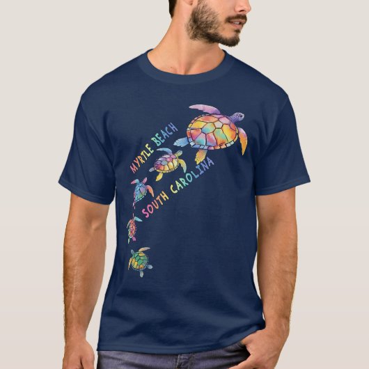 Myrtle Beach South olina Sea Turtle Lover Beach MB T-shirt (Voorkant)