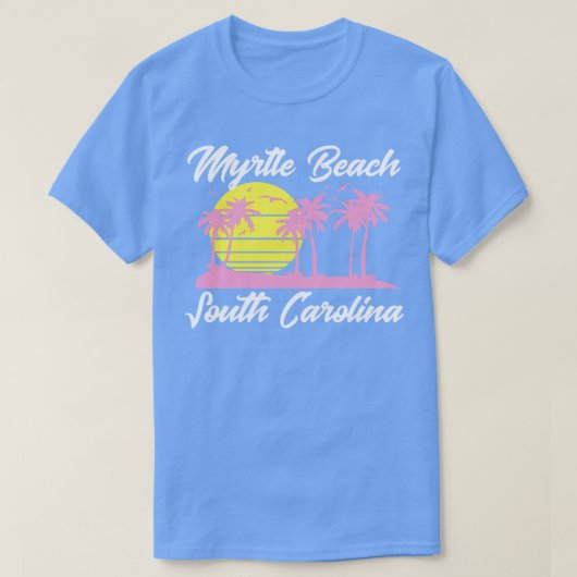 Myrtle Beach South Olina White T-shirt (Design voorkant)
