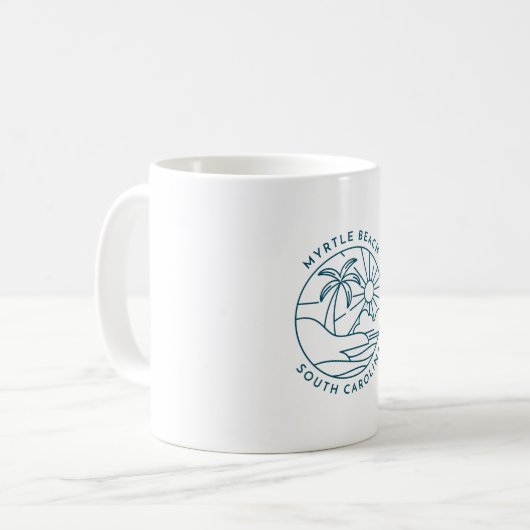 Myrtle Beach Souvenir Koffie Mok (Voorkant links)