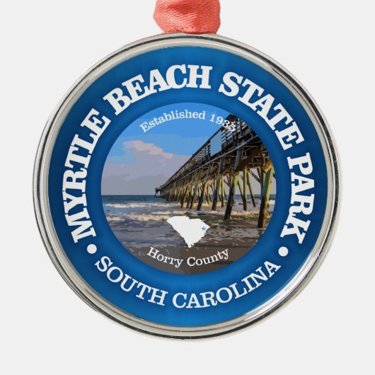Myrtle Beach SP Metalen Ornament (Voorkant)