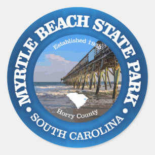 Myrtle Beach SP Ronde Sticker