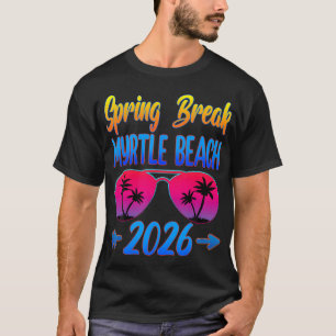 Myrtle Beach Spring Break 2026 Zonnebril Strand Va T-shirt