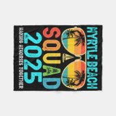 Myrtle Beach Squad 2025 Vakantie Vrienden Familie  Fleece Deken (Voorkant (Horizontaal))