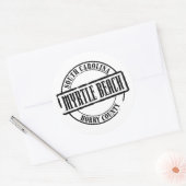 Myrtle Beach Titel Ronde Sticker (Envelop)