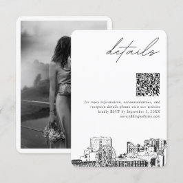 Myrtle Beach Trouwdetails QR Code Small Informatiekaartje