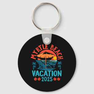 Myrtle Beach Vakantie 2025 Souvenir Matching Famil Sleutelhanger