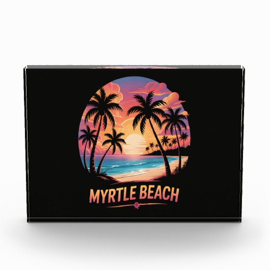 Myrtle Beach Vakantie Surfer  Fotoblokken (Voorkant)