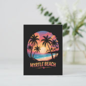 Myrtle Beach Vakantie Surfer Save The Date (Staand voorkant)