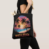 Myrtle Beach Vakantie Surfer Tote Bag (Dichtbij)