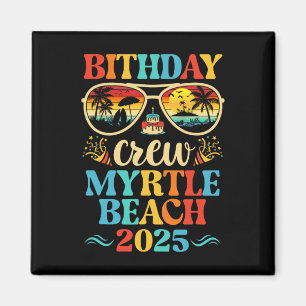 Myrtle Beach Verjaardag Crew Vakantie Cruise 2025 Magneet