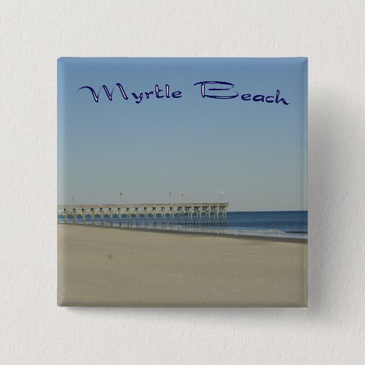 Myrtle Beach Vierkante Button 5,1 Cm (Voorkant)