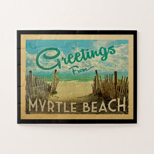 Myrtle Beach Vintage Travel Legpuzzel