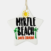 Myrtle Beach Waterverf Keramisch Ornament (Rechts)