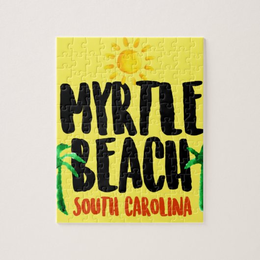 Myrtle Beach Waterverf Legpuzzel (Verticaal)