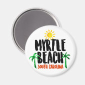 Myrtle Beach Waterverf Magneet (Voorkant / Achterkant)
