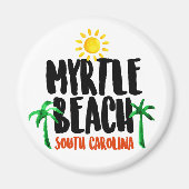 Myrtle Beach Waterverf Magneet (Voorkant)